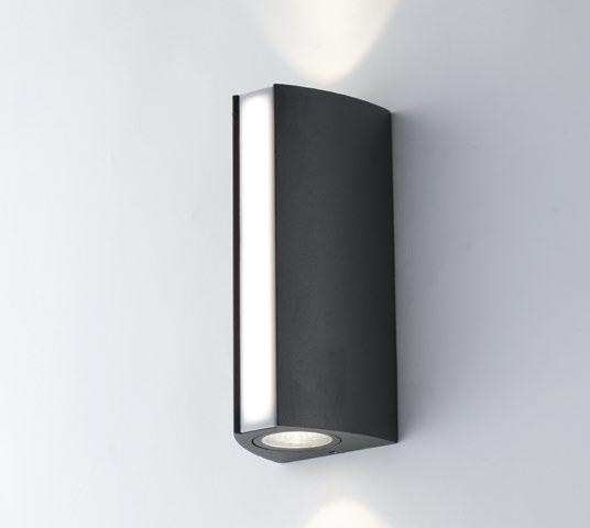 Applique per esterno IP54 in alluminio antracite o corten biemissione + emissione frontale led integrato con regolazione luce 3000-4000°k 14W 1490 lumen RAY Applique per esterno IP54 in alluminio antracite o corten biemissione + emissione frontale led integrato con regolazione luce 3000-4000°k 14W 1490 lumen RAY